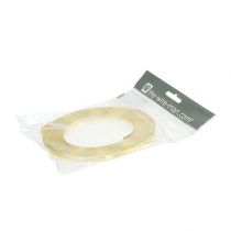 položky Hliníkový plochý drôt, zlatý, 5 mm x 10 m, na kvetinové aranžmány a dekorácie