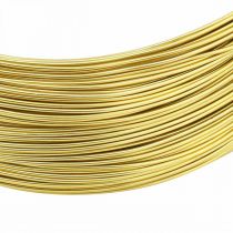položky Hliníkový drôt Ø1mm Zlatý dekoračný drôt okrúhly 120g