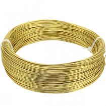 Hliníkový drôt Ø1mm Zlatý dekoračný drôt okrúhly 120g