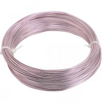 Hliníkový drôt Ø1mm ružový ozdobný drôt okrúhly 120g