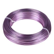 Hliníkový drôt fialový Ø2mm drôtik bižutérny levanduľový okrúhly 500g 60m