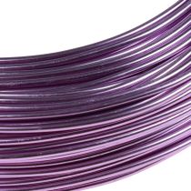 položky Fialový hliníkový drôt, 2 mm, na šperky a dekorácie, levanduľovo sfarbený remeselný drôt, 500 g - 60 m