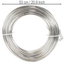 položky Hliníkový drôt, strieborný, 3 mm, remeselný drôt na kreatívne projekty, 1 kg