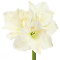 položky Amaryllis vianočné kvety umelé L55cm biele 2ks