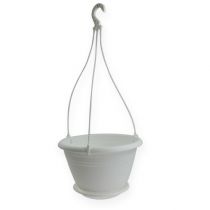 Závesný košík Galicia Ø30cm biely