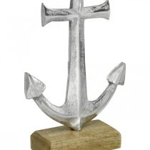 položky Kotva kovová, letná dekorácia, námornícka dekorácia Strieborná, prírodná V24,5cm