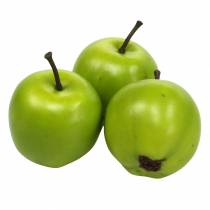 Dekoračné ovocné mini jablko umelé zelené 4,5cm 24ks