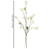 položky Vetvička jabloňového kvetu, umelá kvetinová vetvička, biela, 65 cm, 1 kus