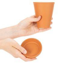 položky Zásobník vody Aquasafe s pítkou proti hmyzu do záhrady, na balkón, na terasu, 12 cm, 3 kusy