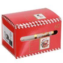 položky Nálepky Vianočné darčekové nálepky menovky 5,5cm 60 kusov