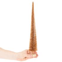 položky Umelá vianočná ozdoba na stromček, tenká, s dreveným podstavcom, 40 cm, 3 kusy