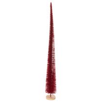 položky Moderný tenký dekoratívny vianočný stromček na drevenom podstavci, 80 cm