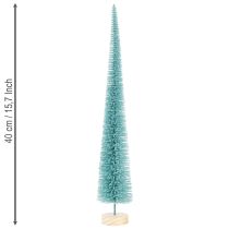 položky Umelý vianočný stromček, tenký, s dreveným podstavcom, 40 cm
