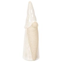 Článok Dekoratívna figúrka škriatka, svetlá keramika, škandinávsky štýl, 18 cm, 3 kusy