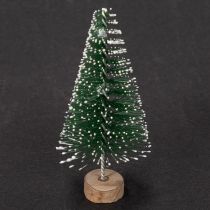 Článok Umelé mini vianočné stromčeky ako vianočná dekorácia na stôl, pokryté snehom, 6 cm, 12 kusov