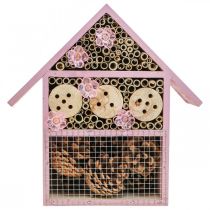 položky Balkónová dekorácia hmyz hotel hmyzí domček solárna ružová 23x24cm