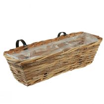 Balkónový box kvetinový box na zavesenie ratan natural L51cm