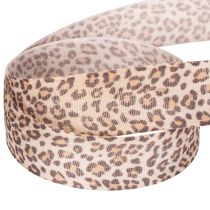 Článok Darčeková stuha s leopardím vzorom, šírka 25 mm, dĺžka 18 m