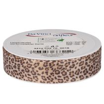 Článok Darčeková stuha s leopardím vzorom, šírka 25 mm, dĺžka 18 m