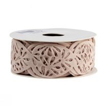 položky Zamatová stuha kraslice ozdobná stuha Krémová 40mm 5m