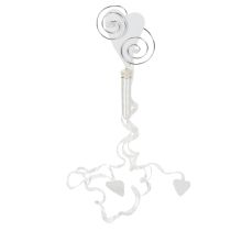 položky Vešiak na lavicu s trubicou a srdcom, 18 cm, 6 kusov