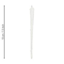 položky Vianočné ozdoby na stromček, cencúle, sklenené dekorácie na zavesenie, 19 cm, 3 kusy