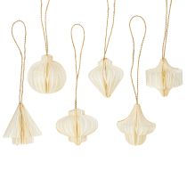 položky Elegantné papierové ozdoby na stromček, vianočné dekorácie, škandinávsky vzhľad