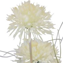 položky Umelé kvety guľa kvet allium okrasná cibuľa umelá biela 90cm