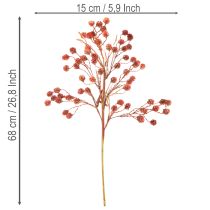 položky Umelá vetvička z bobúľ, realistická jesenná dekorácia, 68 cm