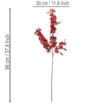 položky Umelý konár s červenými bobuľami a listami, 96 cm