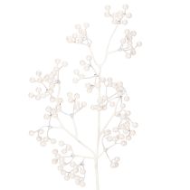 položky Umelá vetvička z bielych bobúľ, dekoračné/tvorivé potreby, 52 cm