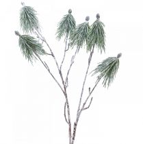 Zimná dekorácia konárik horskej borovice umelo zasnežovaný L70cm