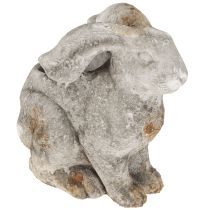 položky Betónový dekoratívny kvetináč s králikom, veľkonočný, starosivý, V27 cm