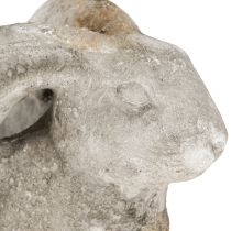položky Betónový dekoratívny kvetináč s králikom, veľkonočný, starosivý, V27 cm