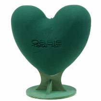 položky Kvetinové penové 3D srdce s chodidlom kvetinové penové zelené 30cm x 28cm
