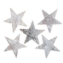položky Brezová hviezda praná biela 6,5cm 36p