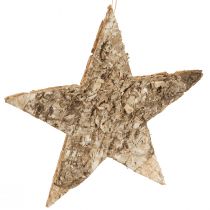 položky Brezové hviezdičky na závesnú dekoráciu hviezdičky brezová kôra 20cm 4 kusy