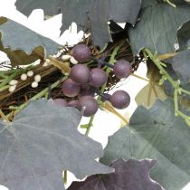 položky Ozdobný veniec z listov viniča a hrozna Jesenný veniec z viniča Ø60cm