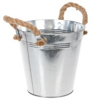 položky Lesklé kovové vedro s lanovými rúčkami, Ø18 cm