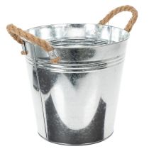 Článok Lesklé kovové vedro s lanovými rúčkami, Ø22 cm