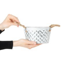 položky Plechová misa s lanovými úchytkami Ø18cm V10cm