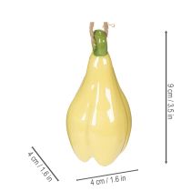 položky Keramické kvetinové prívesky, veselý dizajn, kvetinový vzor, jarná dekorácia, 9 cm, 6 kusov