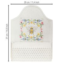 položky Závesný kvetináč kovový včelí krémovej farby D29cm