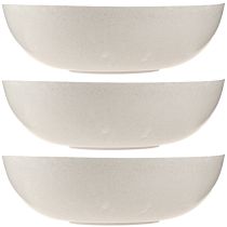 položky Miska na kvety plastová miska v béžovej melírovanej Ø30cm 3ks