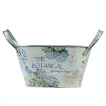 položky Kvetinová misa s ušami oválne kovové hortenzie 32×15×15cm