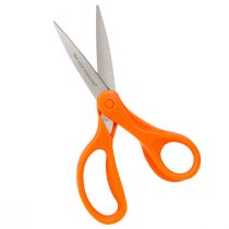 položky Nožnice na kvety so zúbkami z nerezovej ocele v oranžovej farbe 20cm