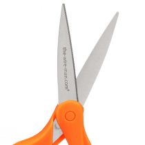 položky Nožnice na kvety so zúbkami z nerezovej ocele v oranžovej farbe 20cm