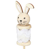 položky Kvetinová tyčinka Králičie drevo prírodná, hnedá, biela L32cm 8 ks