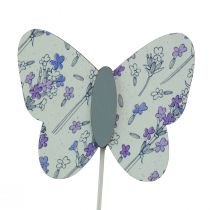 položky Kvetinová zátka motýľ kvetinová ozdobná zátka drevená 7cm 12ks