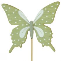 položky Kvetinová zátka motýlie drevo s pierkom 8x7cm 12ks
